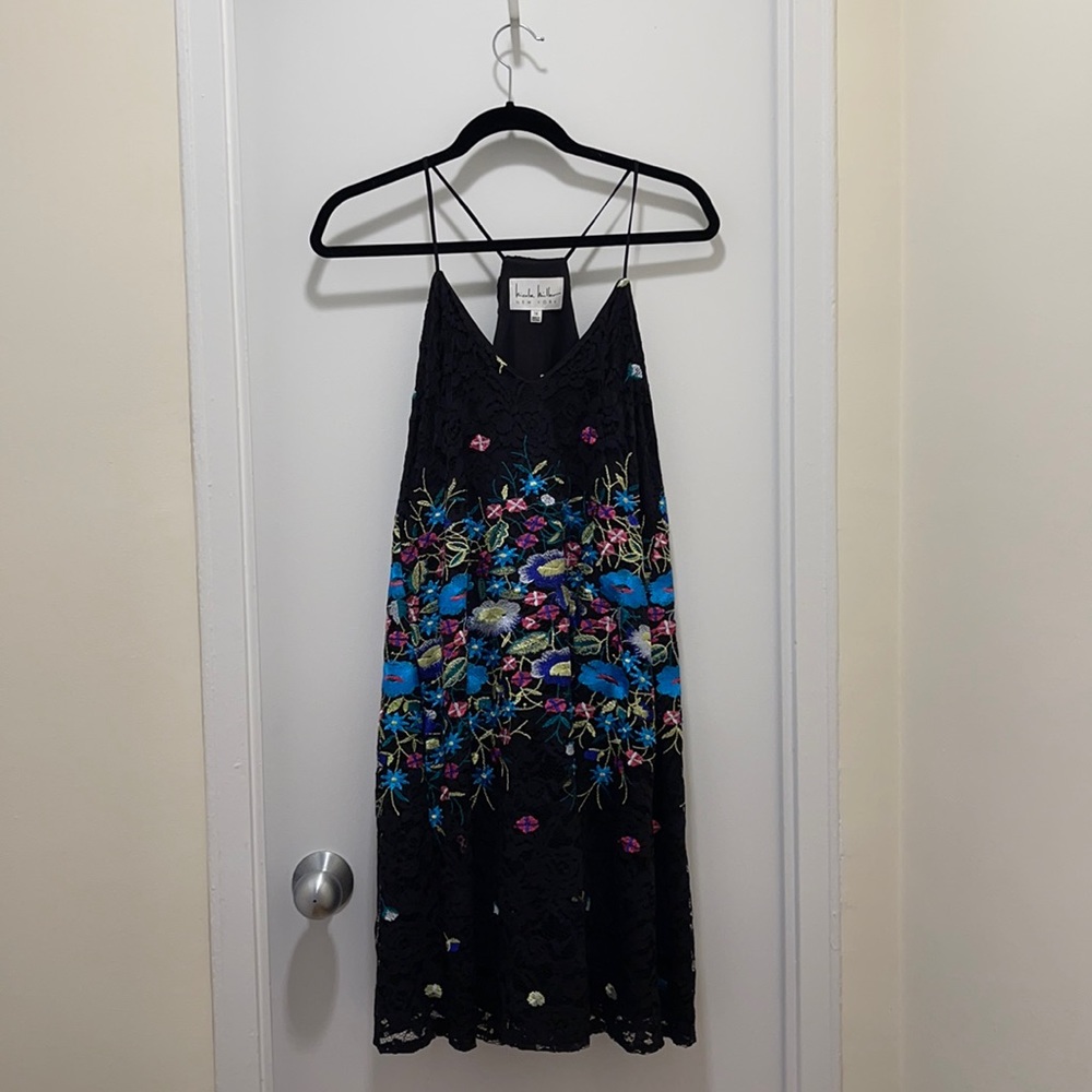 Nicole Miller Floral Lace Dress